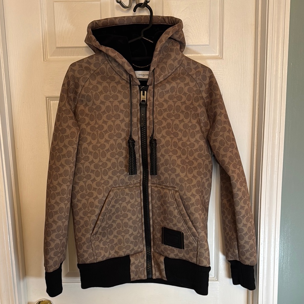 Coach Brown Hooded Jacket
